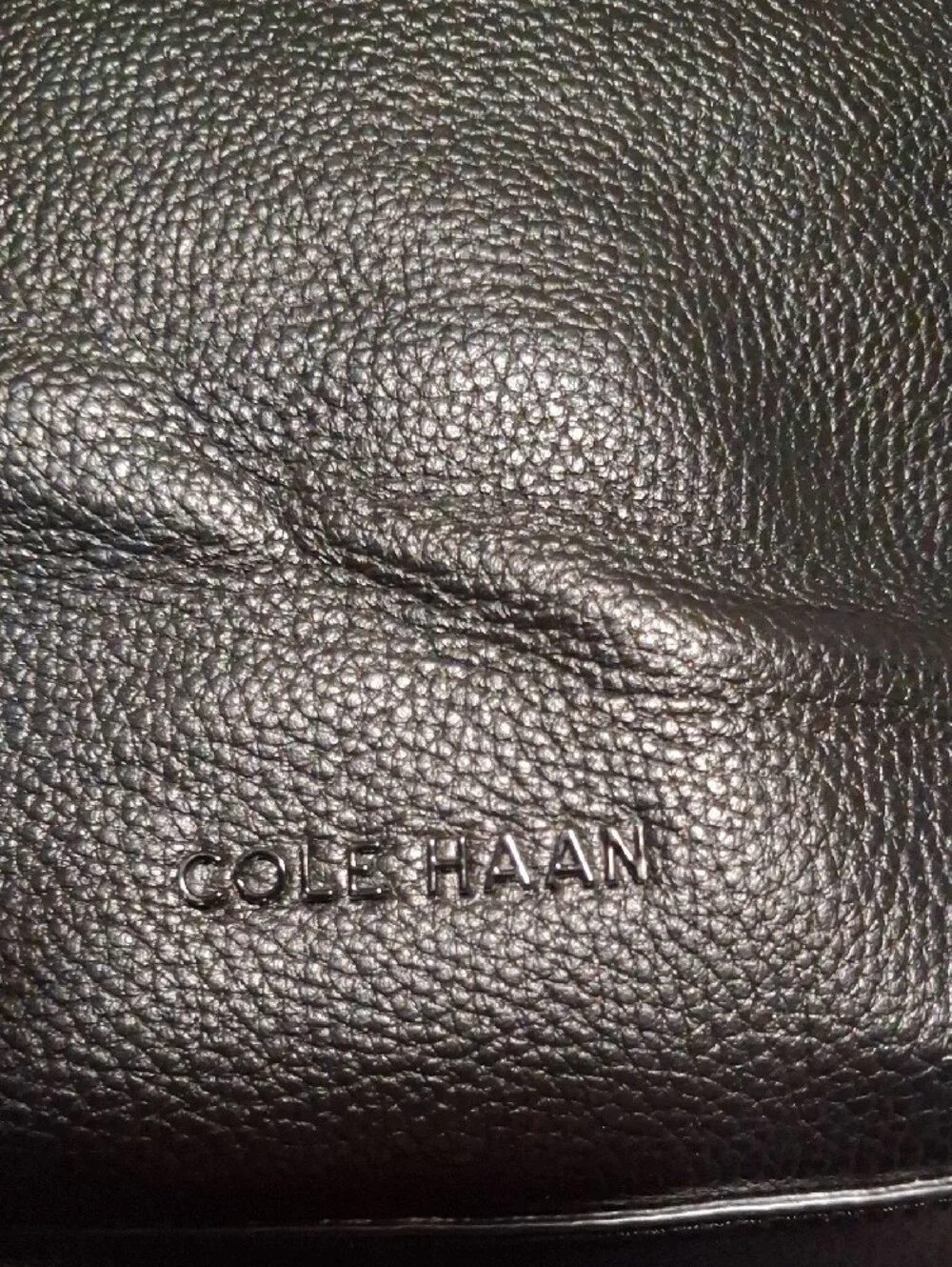 Cole Haan Black Leather Backpack Tote